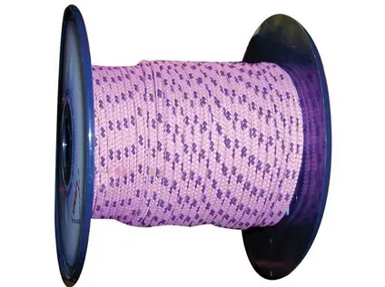 šňůra PES s duší 3mm barevná pletená (200m)