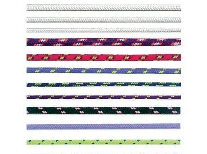 šňůra PES s duší 4mm barevná pletená (200m)