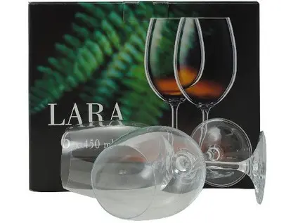 sklenice na víno 450ml LARA (6ks) CRYSTALEX