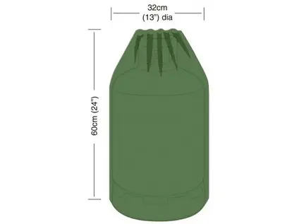 plachta krycí na plynovou lahev 15kg, pr.32x60cm, PE 90g/m2