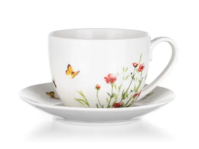 šálek + podšálek 250ml MEADOW keramický