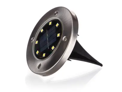 lampa solární zápustná podlahová 12cm PH/nerez