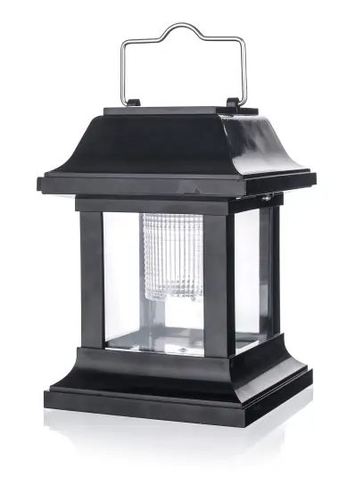 lampa solární 1LED 10,8x10,8x14cm PH ČER