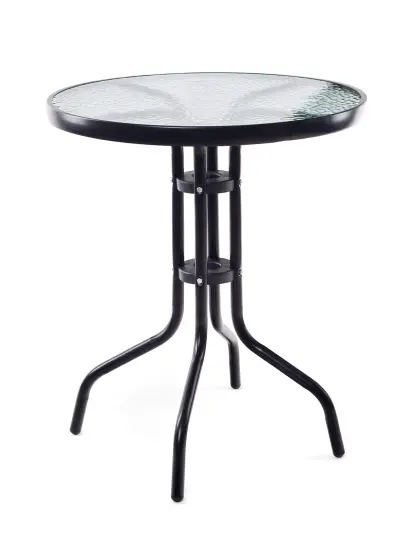 stůl zahradní pr.60x70cm kov.ČER