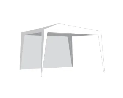 stěna k altánu 295x190cm bez okna BÍ