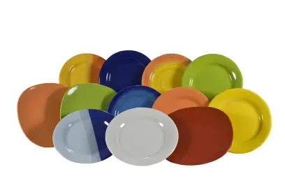 talíř dezertní keramický MIX