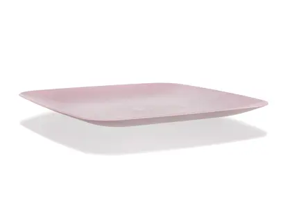 Talíř měl.hr.23x23cm růž.