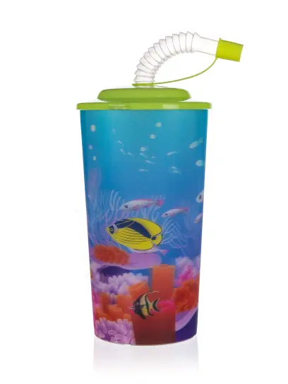 Kelímek s víč.a brč.SEA 470ml