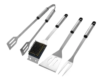 Soupr.na gril.BBQ, 4 ks, nerez