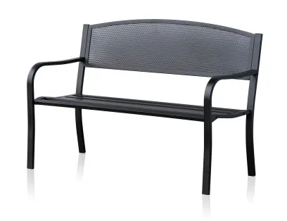 lavička zahradní LOCARNO 127x60x85cm ocel/dřev.