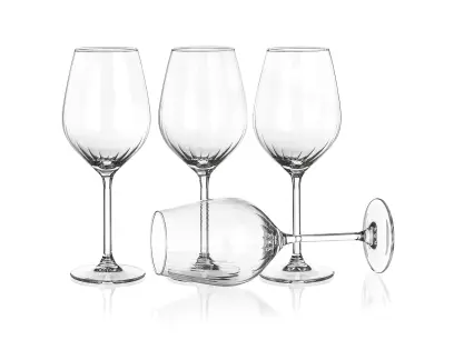 sklenice na červené víno 510ml PLISSÉ (4ks)