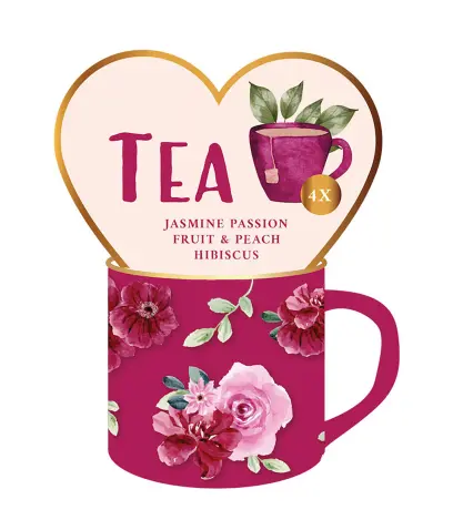 hrnek VALENTÝN s čajem mix