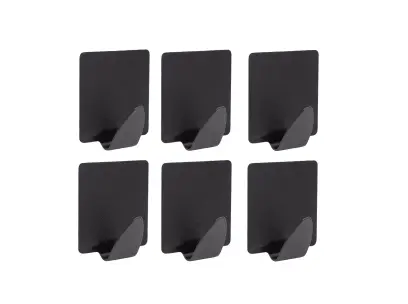 háček samolepicí obdelník PH ČER (6ks)