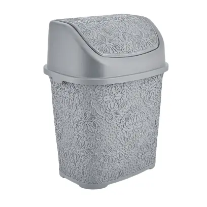 Koš odpadkový do koupelny 6L  24x23x20cm světle šedý