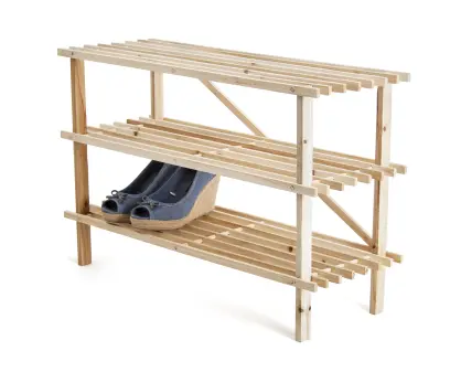 botník SAMUEL 3patrový 74x48,5x26cm, dřev.