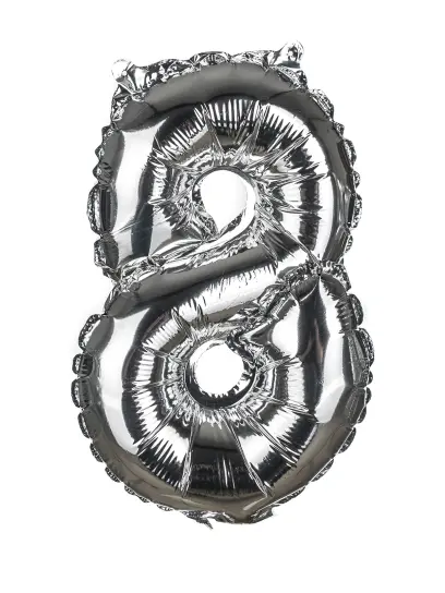balónek nafukovací č.8, 30cm, folie MY PARTY