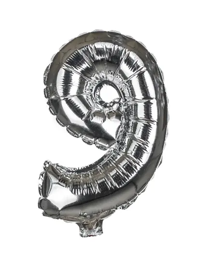 Balónek naf. folie č.9 MP 30cm