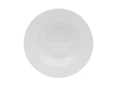 talíř hluboký 25,5cm HONEYCOMB porcelánový BÍ