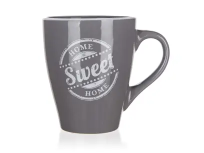 Hrnek keramický SWEET HOME 310 ml, šedý