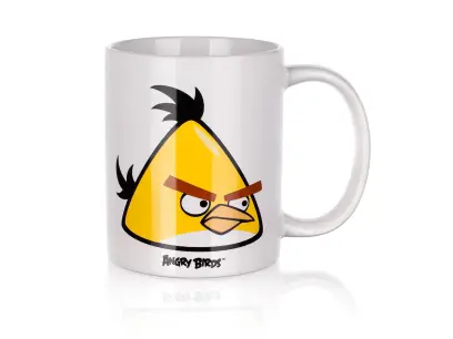 Hrnek dětský keramický ANGRY BIRDS YELLOW 325 ml