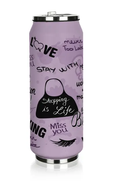 Termoska BE COOL Teenager Girls 430 ml, fialová