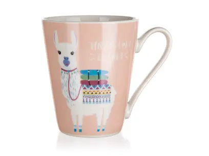 Hrnek LAMA 320 ml, růžový