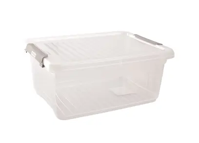 box úložný 11,4l, 37,5c28,5c16cm, víko, klip, PH