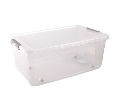box úložný 37l, 59x38x24cm, víko, klip, kolečka, PH