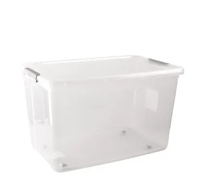 box úložný 56l, 59x38x35,5cm, víko, klip, kolečka, PH