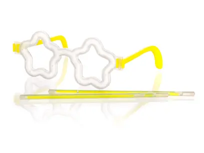 brýle + 2 náramky 20cm, svítící, mix barev MY PARTY