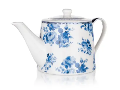 konvice 1l BLUE FLOWER keramická