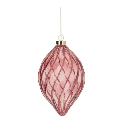 ozdoba vánoční SLZA LED 18cm BORDO