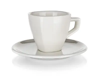 šálek + podšálek 120ml square ALBA BÍ porcelánový (6ks)