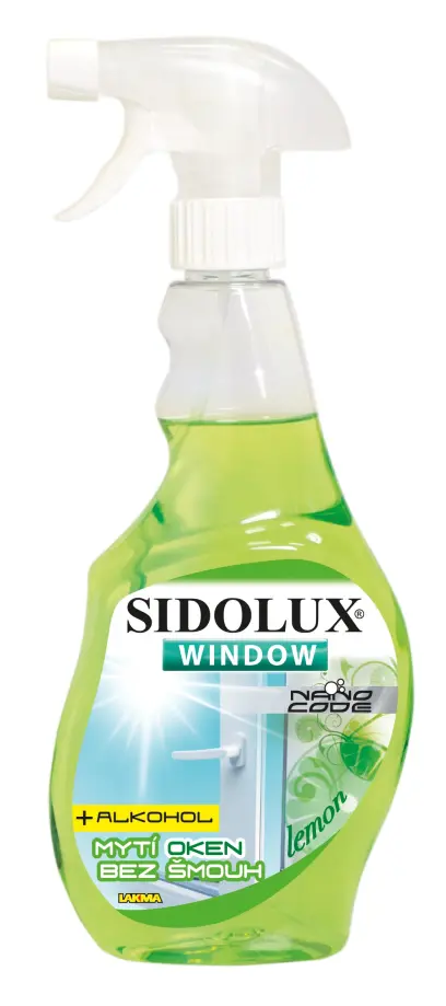 čistič oken SIDOLUX Window NANO CODE Lemon
