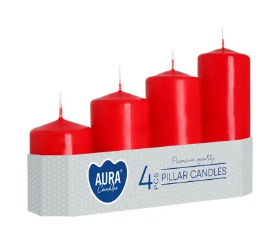 svíčka adventní stupně pr.4,8x7/9/11/13cm (4ks) ČRV