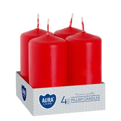 svíčka adventní 80x40mm ČRV (4ks)