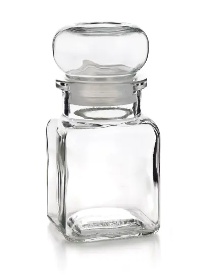 kořenka 150ml hran.s uzávěrem skleněná