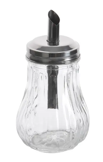 cukřenka dávkovací v.11cm sklo+nerez