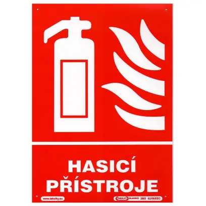 tabulka - HASICÍ PŘÍSTROJ
