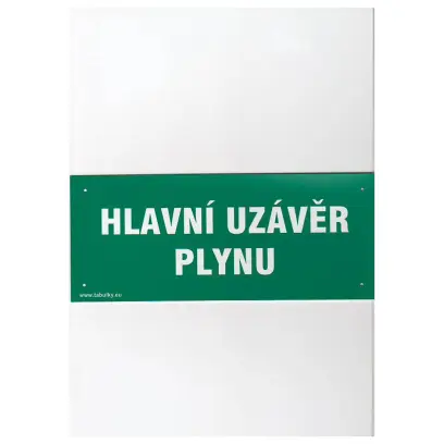 tabulka - HLAVNÍ UZÁVĚR PLYNU