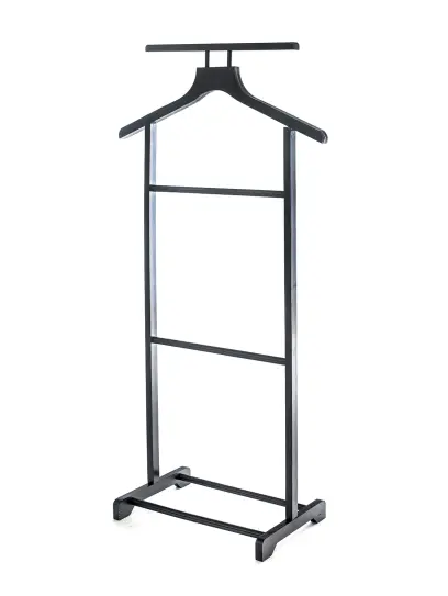 němý sluha dřevěný 99cm, tmavý