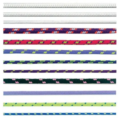 šňůra PES s jádrem 7mm barevná pletená (100m)