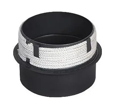 přechod do komína 200/200mm (d.160mm) t.1,5mm s těs. šnůrou ČER