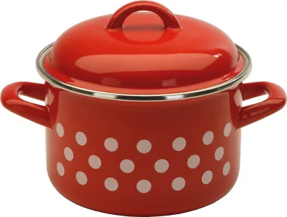 hrnec + poklice pr.14cm 1,5l PUNTÍK ČRV