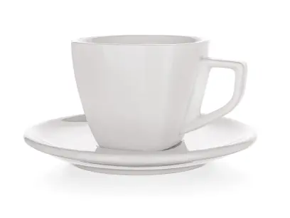 šálek + podšálek 250ml square ALBA BÍ porcelánový