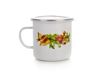 hrnek smalt pr.11cm 0,7l ZELENINA