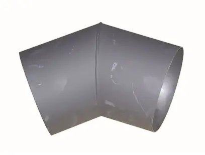 koleno kouřové 125mm/45st.t.1,5mm ČER