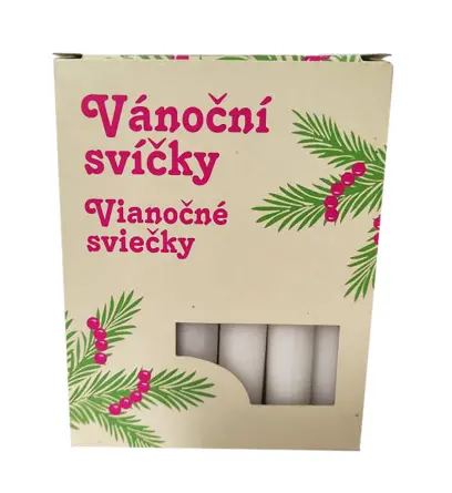 svíčka stromková 12x100mm (12ks) BÍ