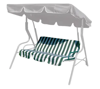 polstr na houpačku, zel.pruh