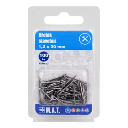 hřebík stavební  20x1,2mm (100ks)